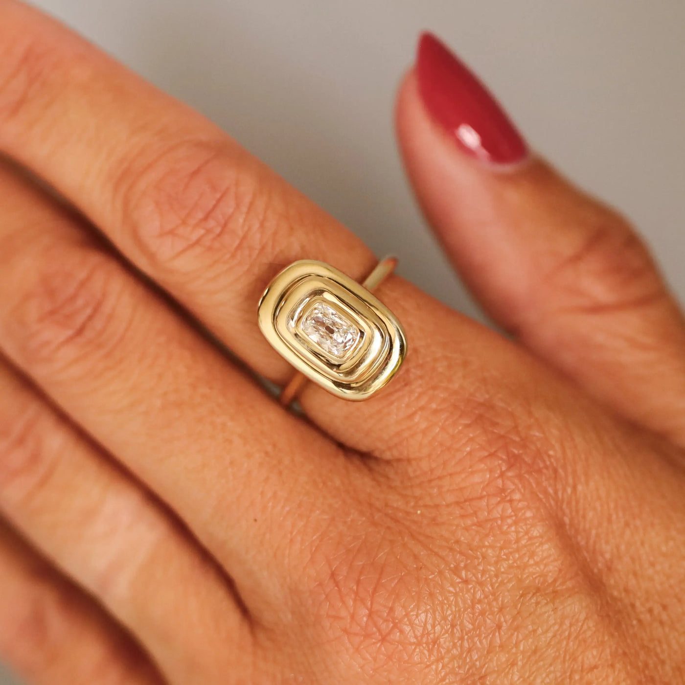 0.46ct Diamond In-Orbit Ring