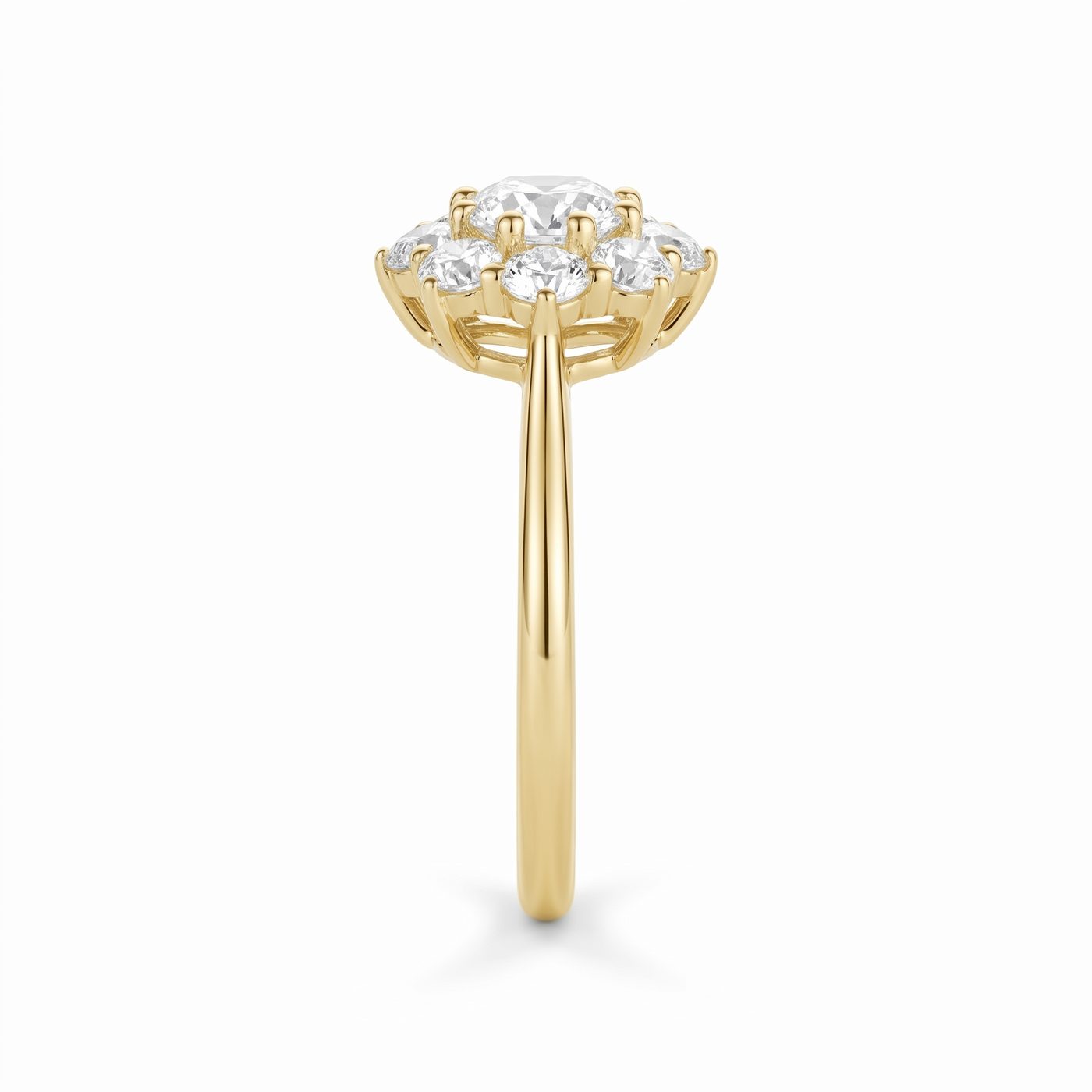 0.80ctw Old European Diamond Noa Petals Engagement Ring