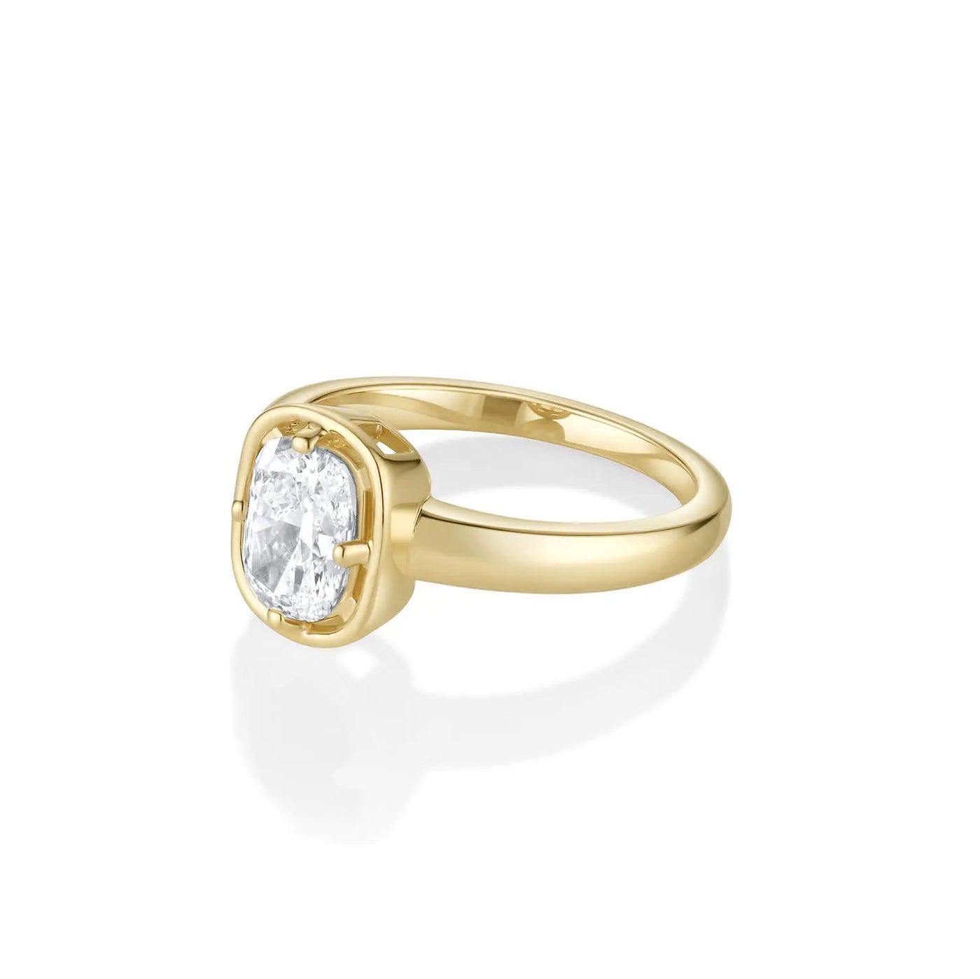 1.09ct Lab-Created Diamond Cushion Georgia Ring