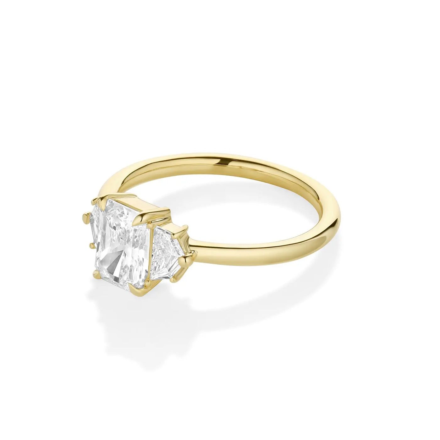 1.09ct Radiant Diamond Band & 0.28tcw Cadillac Diamond Ring