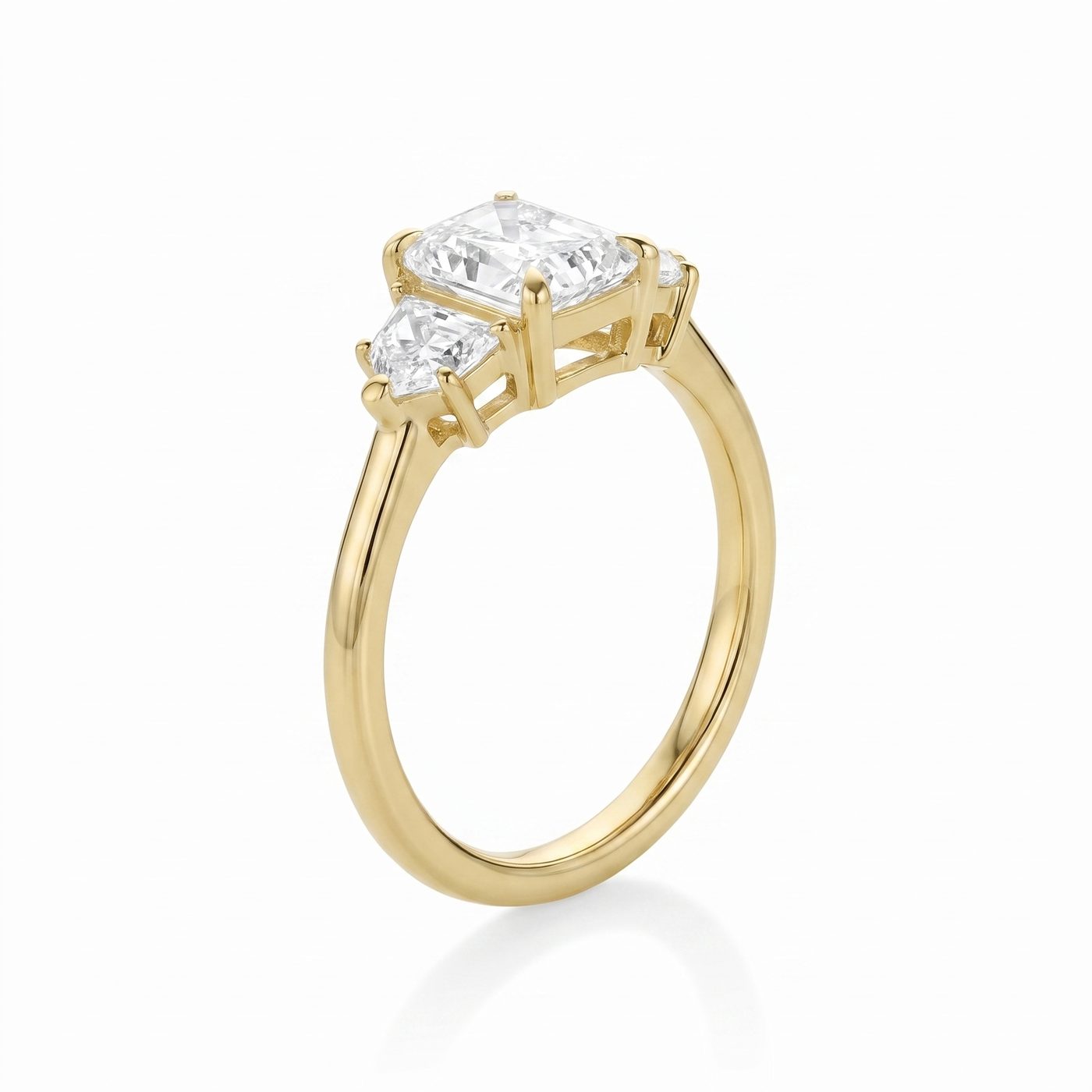 1.09ct Radiant Diamond Band & 0.28tcw Cadillac Diamond Ring