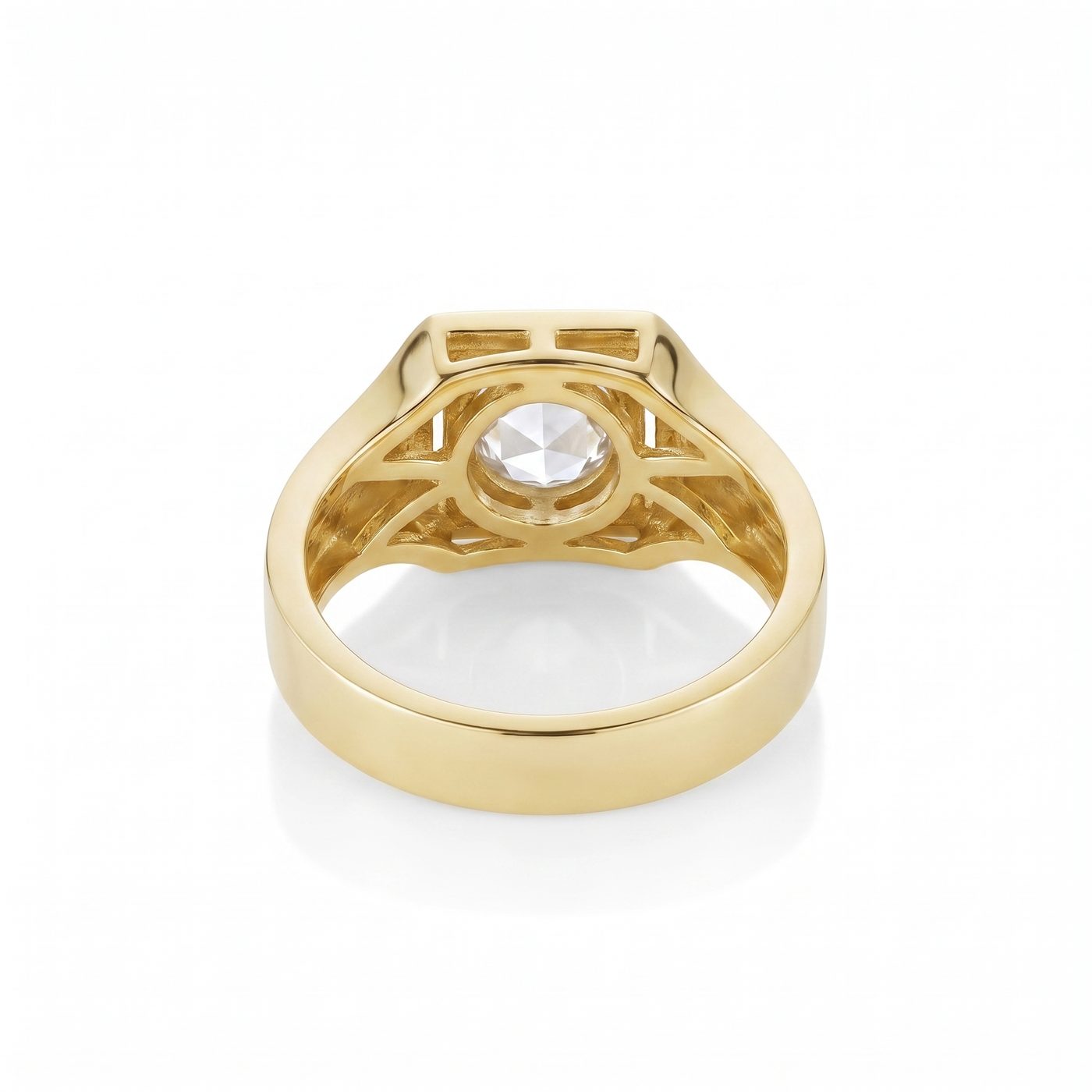 1.11ct Rose Cut Men's Signet
