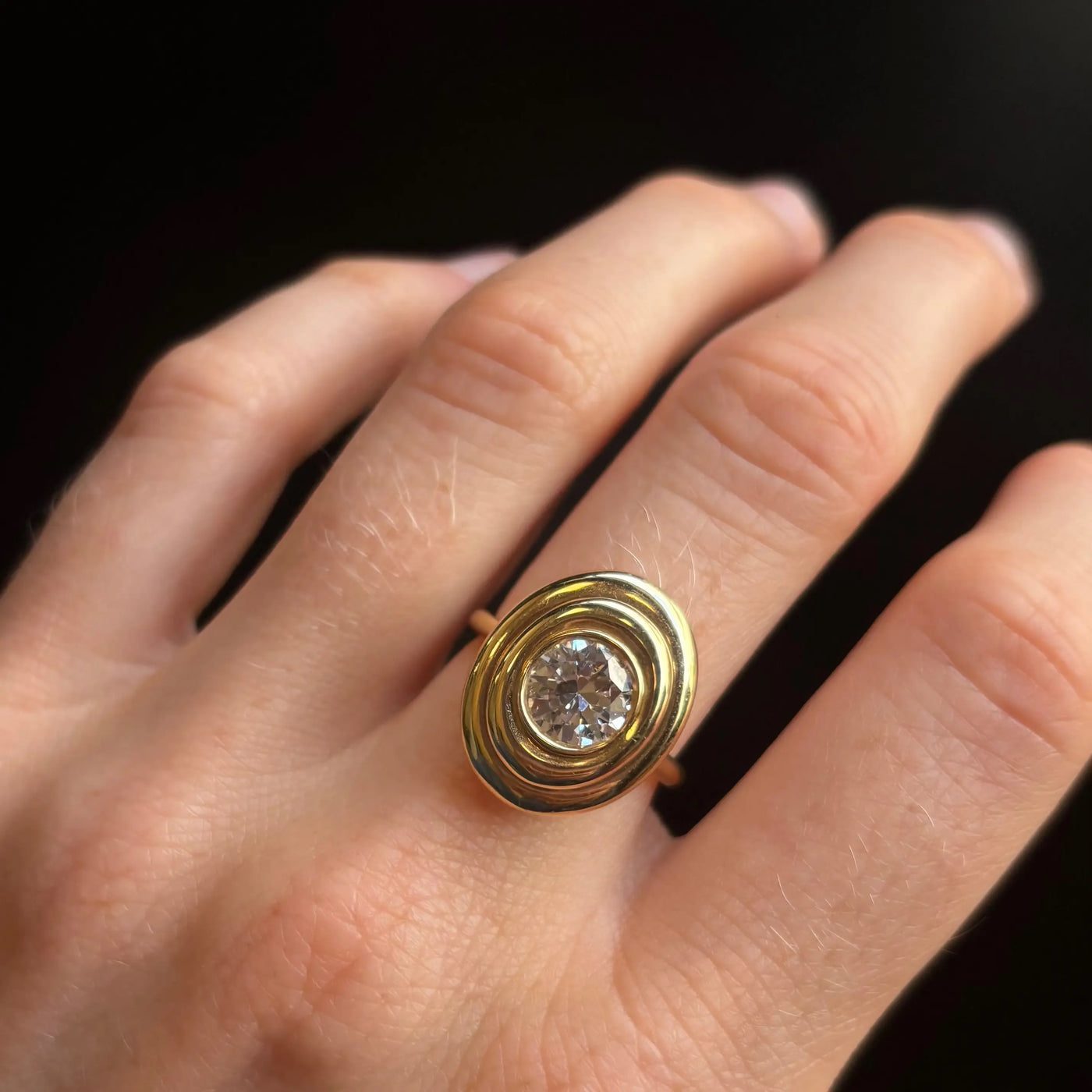 1.26ct Diamond In-Orbit Ring