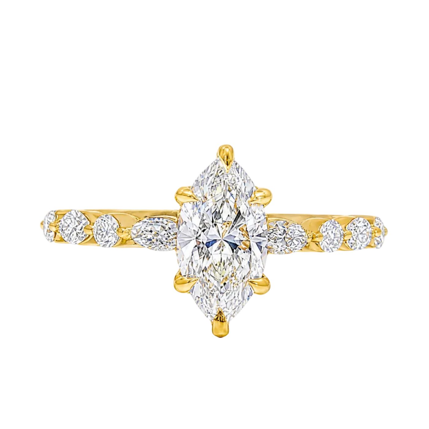Marquise Diamond Engagement Ring 1 CT 71336