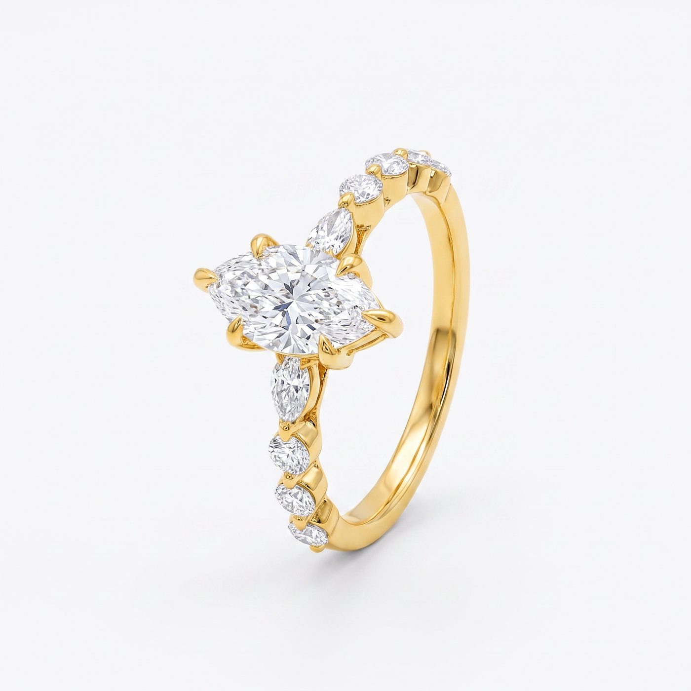 Marquise Diamond Engagement Ring 1 CT 71336