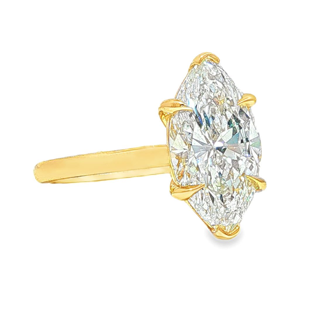 Marquise Solitaire Engagement Ring 71312