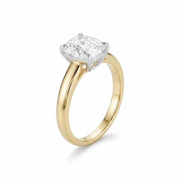 2.55ct Lab-Created Cushion Diamond Peyton Ring