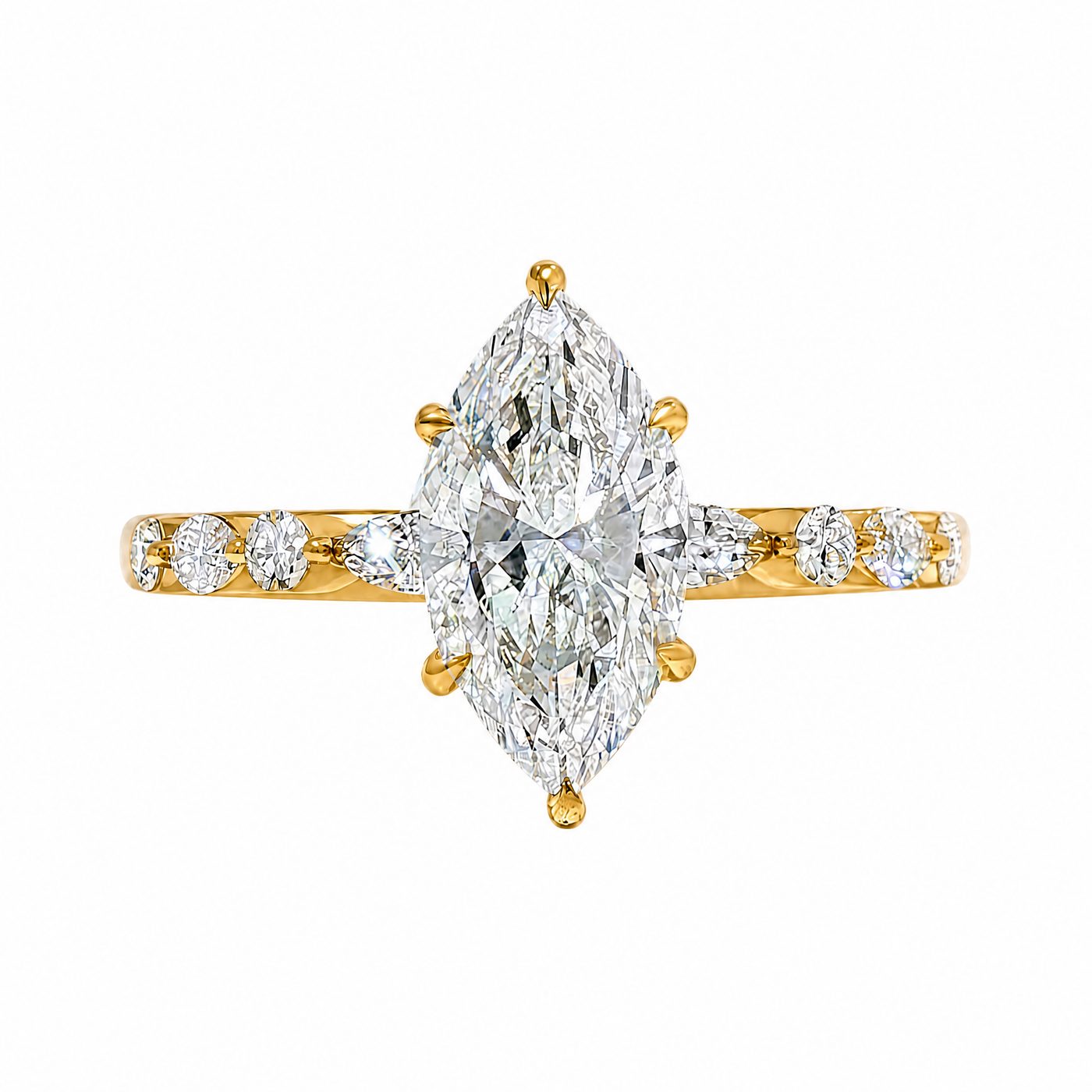 Marquise Diamond Engagement Ring 2 CT 71343