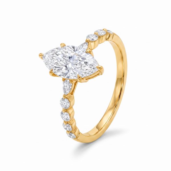 Marquise Diamond Engagement Ring  2 CT 71343