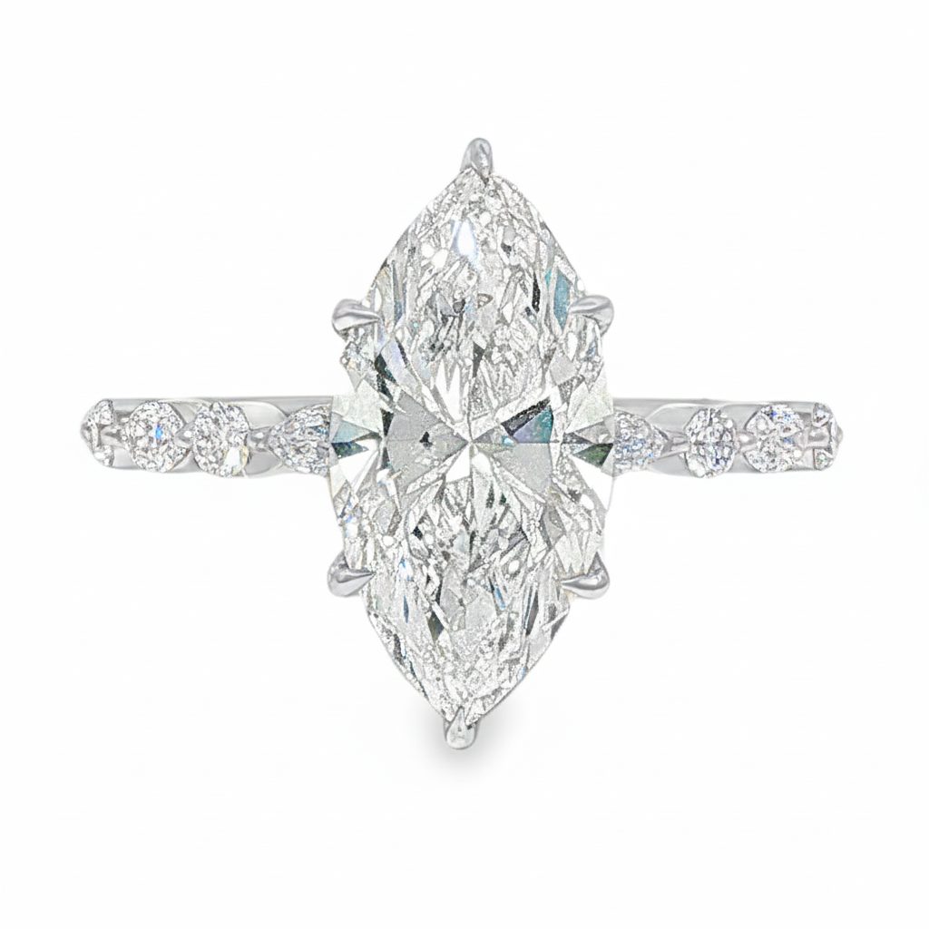 Marquise Diamond Engagement Ring 3 CT 71345