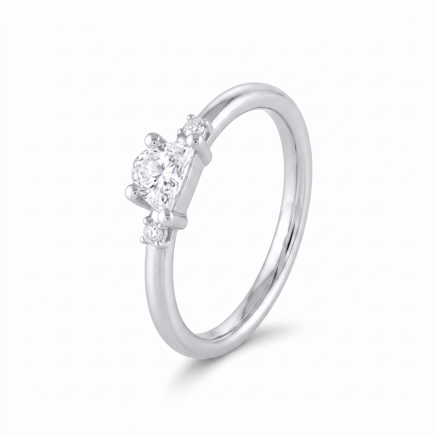 0.35ct White Diamond Moonlight & Lovers Engagement Ring