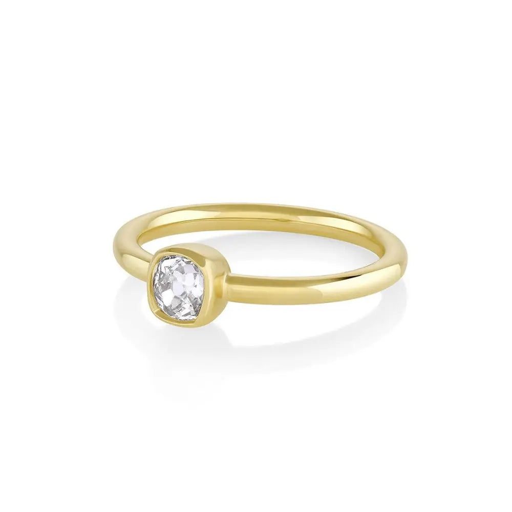 0.38ct Old Mine Diamond Sweet Pea Ring
