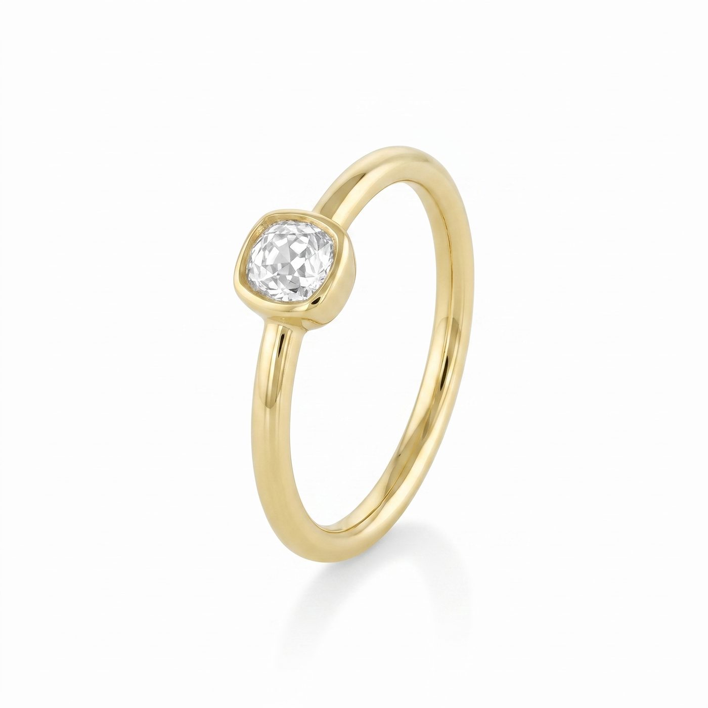 0.38ct Old Mine Diamond Sweet Pea Ring
