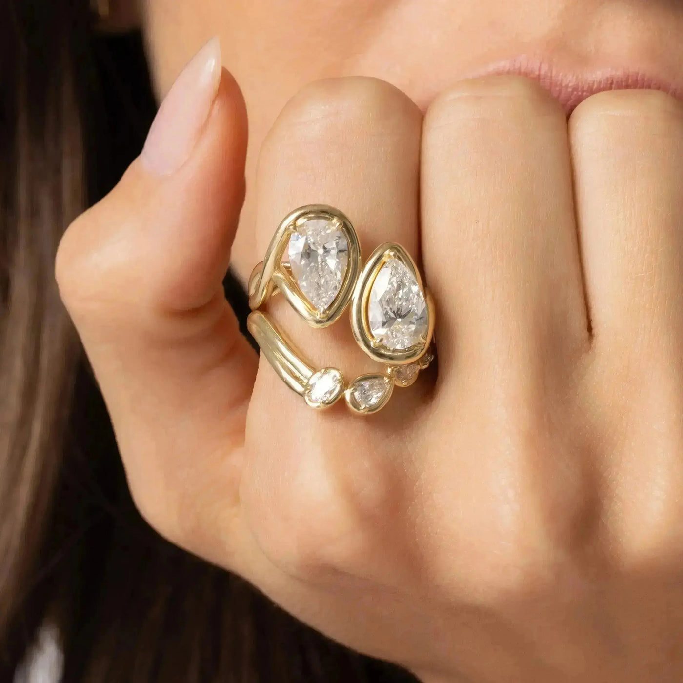 4.17ctw Lab Diamond Joanie Bypass Ring