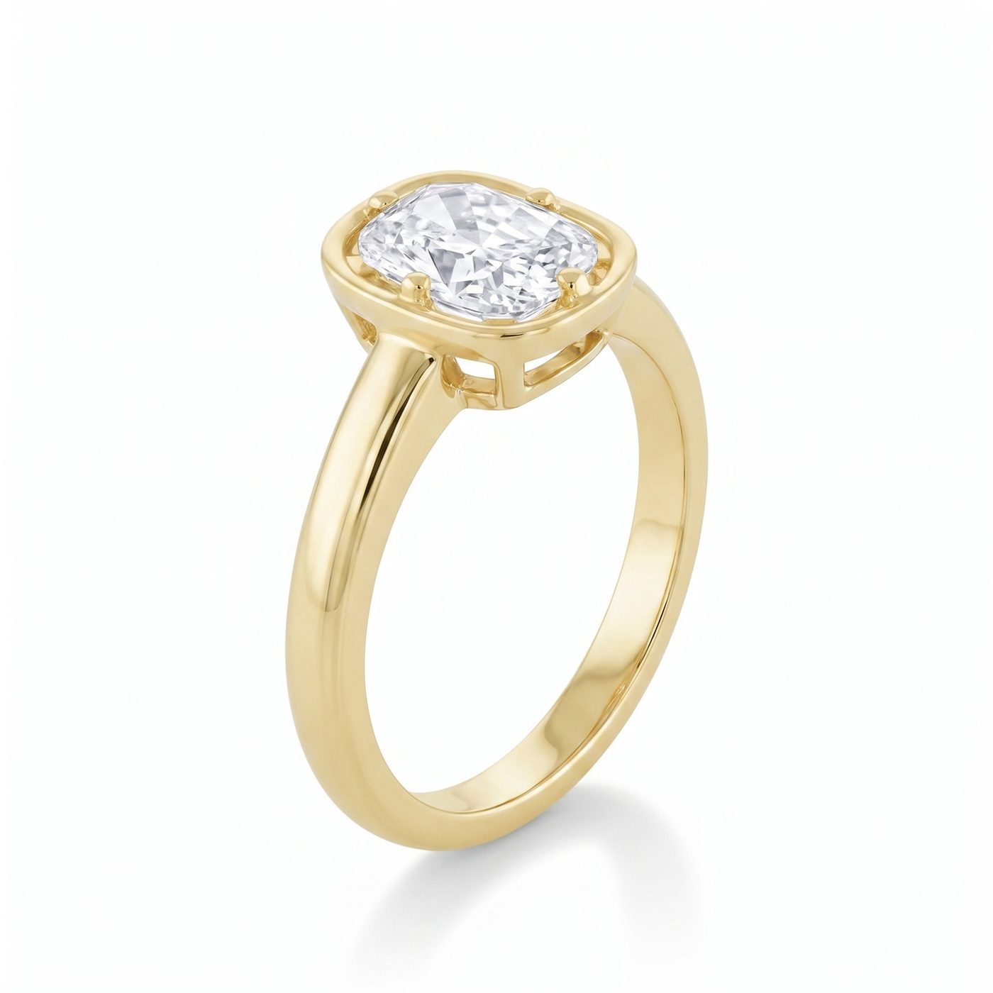 4.03ct Lab-Created Diamond Georgia Engagement Ring
