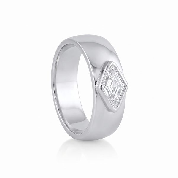 0.53ct White Diamond Kite Cigar Band
