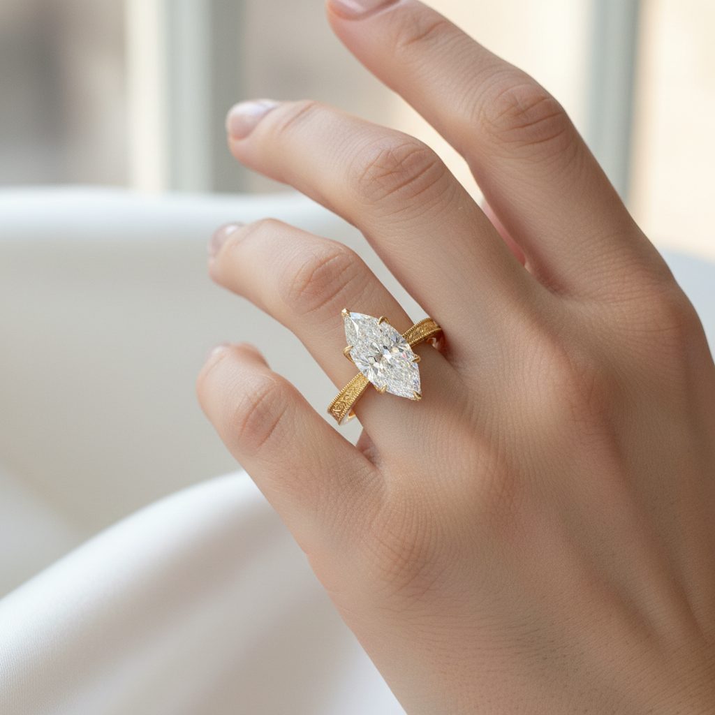 Starlight Marquise Engagement Ring 71116