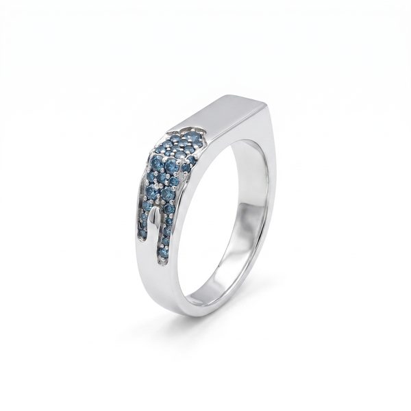 Blue Diamond Drip Ring V.2