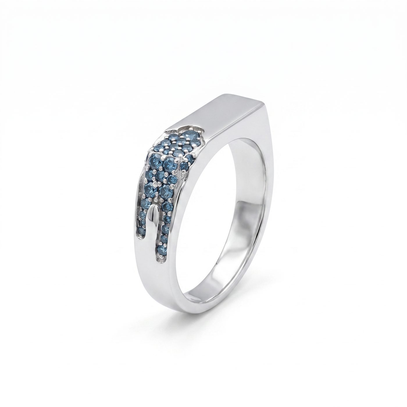 Blue Diamond Drip Ring V.2