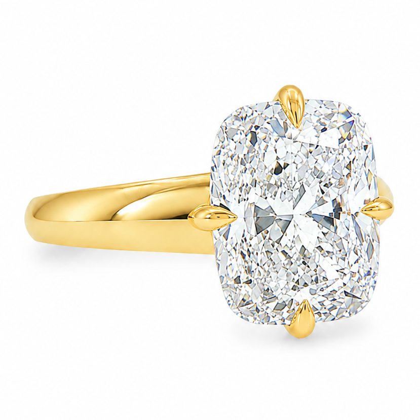 Compass Cushion Engagement Ring 71672