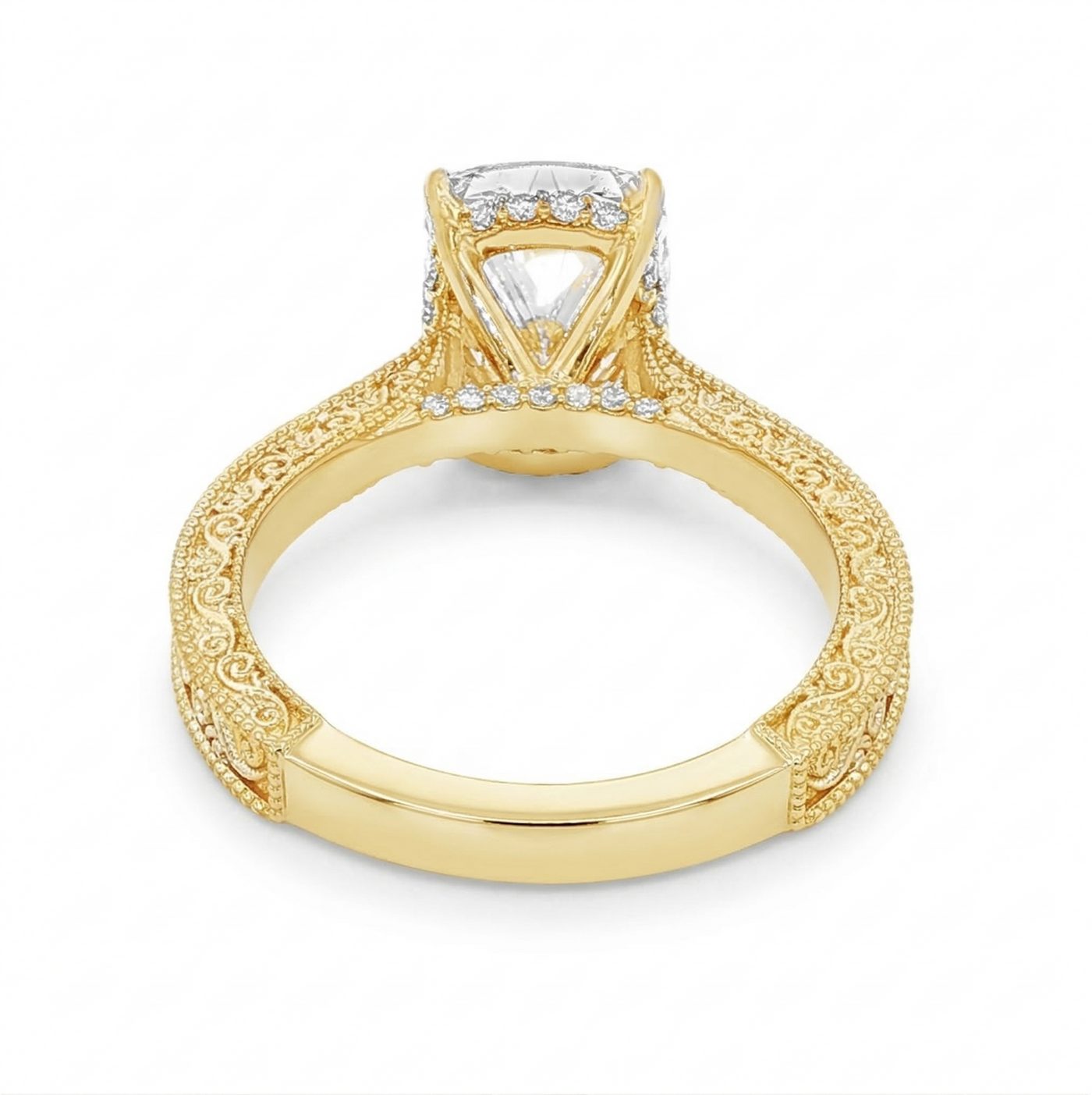 Willow Hidden Halo Engagement Ring 71137