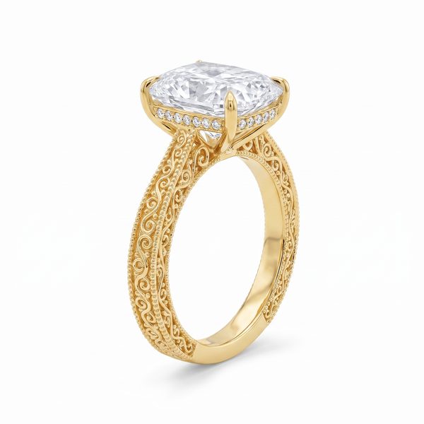Willow Hidden Halo Engagement Ring 71137