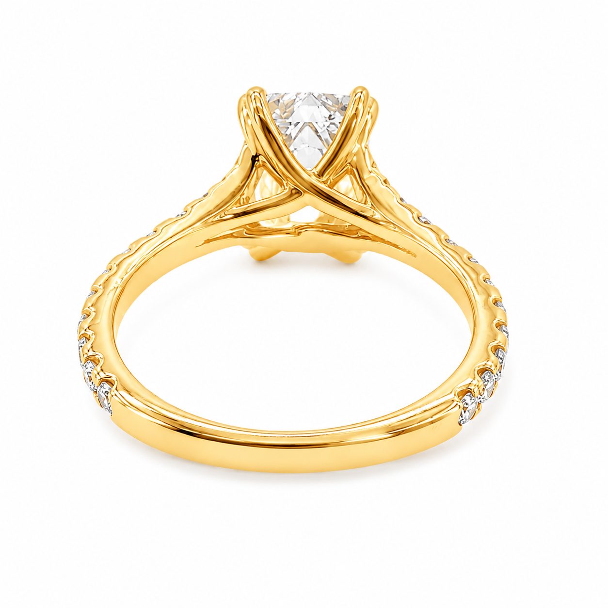 Noble Emerald Diamond Engagement Ring 71621