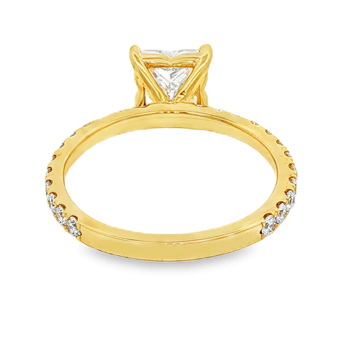 Flower Cut Diamond Engagement Ring 71161