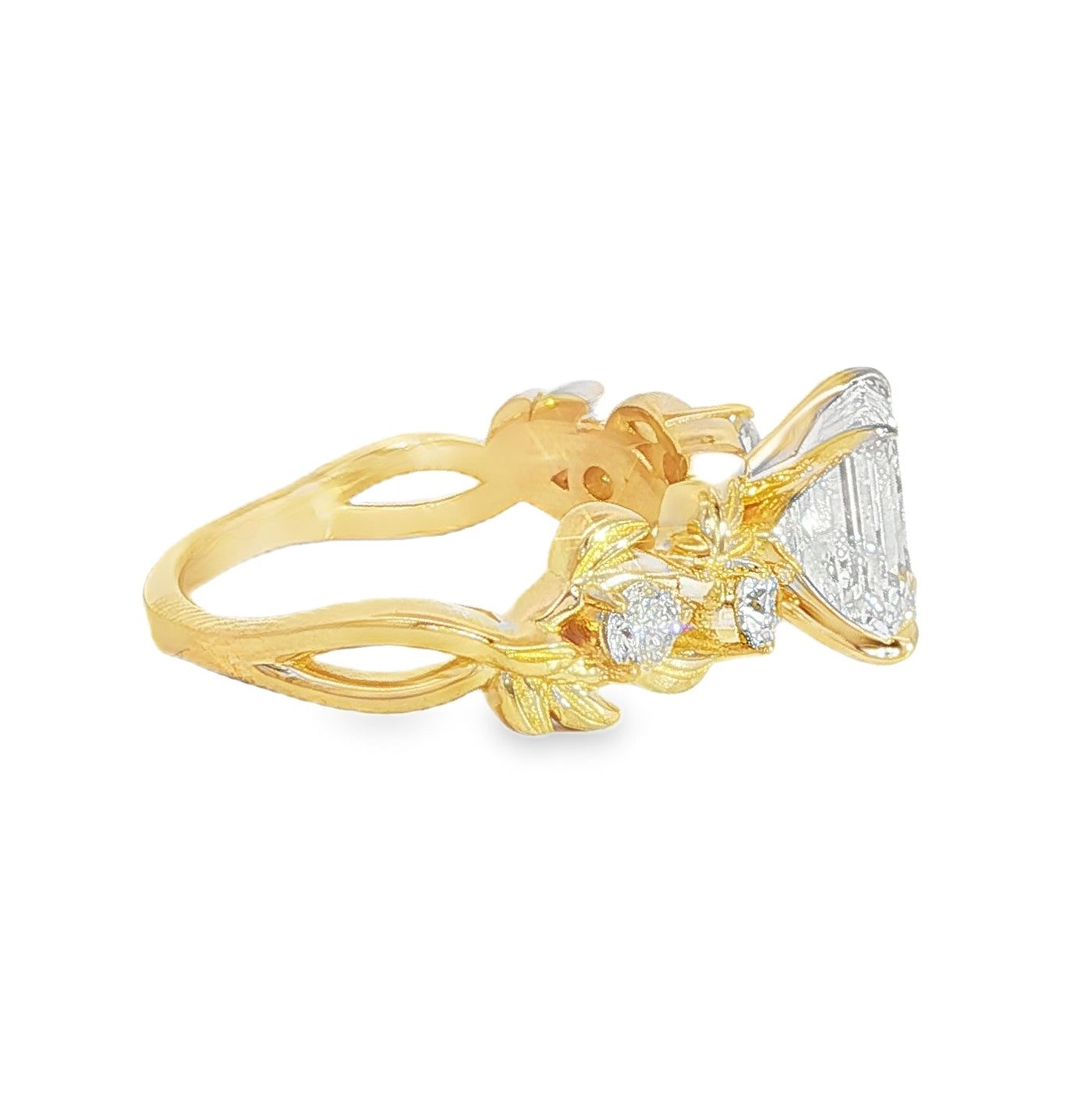 Golden Laurel Engagement Ring 71123
