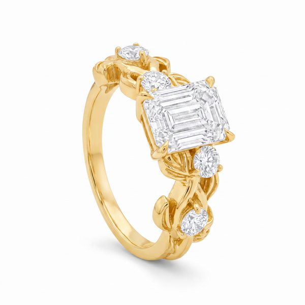 Golden Laurel Engagement Ring 71123