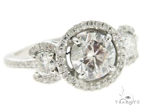 Three Stone Diamond Eangagement Ring 44990