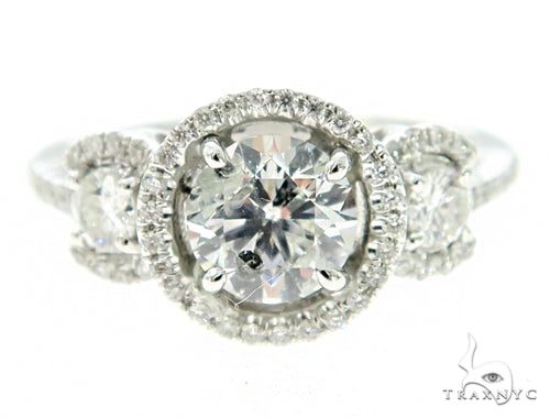 Three Stone Diamond Eangagement Ring 44990