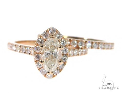 Prong Diamond Engagement Ring Set 48998