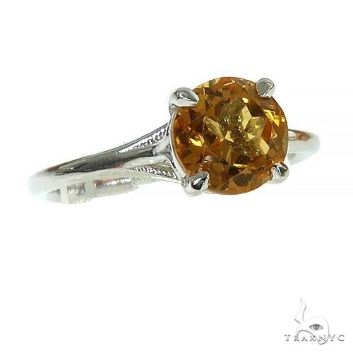 14K Gold Citrin Solitaire Engagement Ring 66428