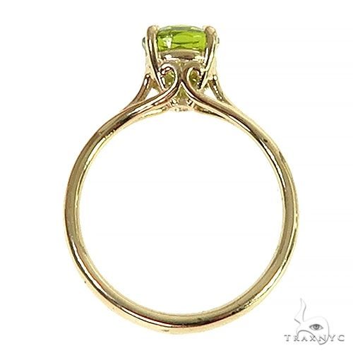 14K Gold Peridot Solitaire Engagement Ring 66426