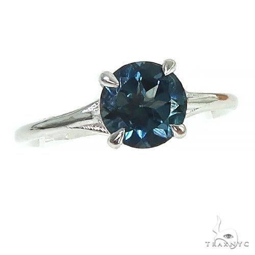 14K Gold London Blue Topaz Solitaire Engagement Ring 66432