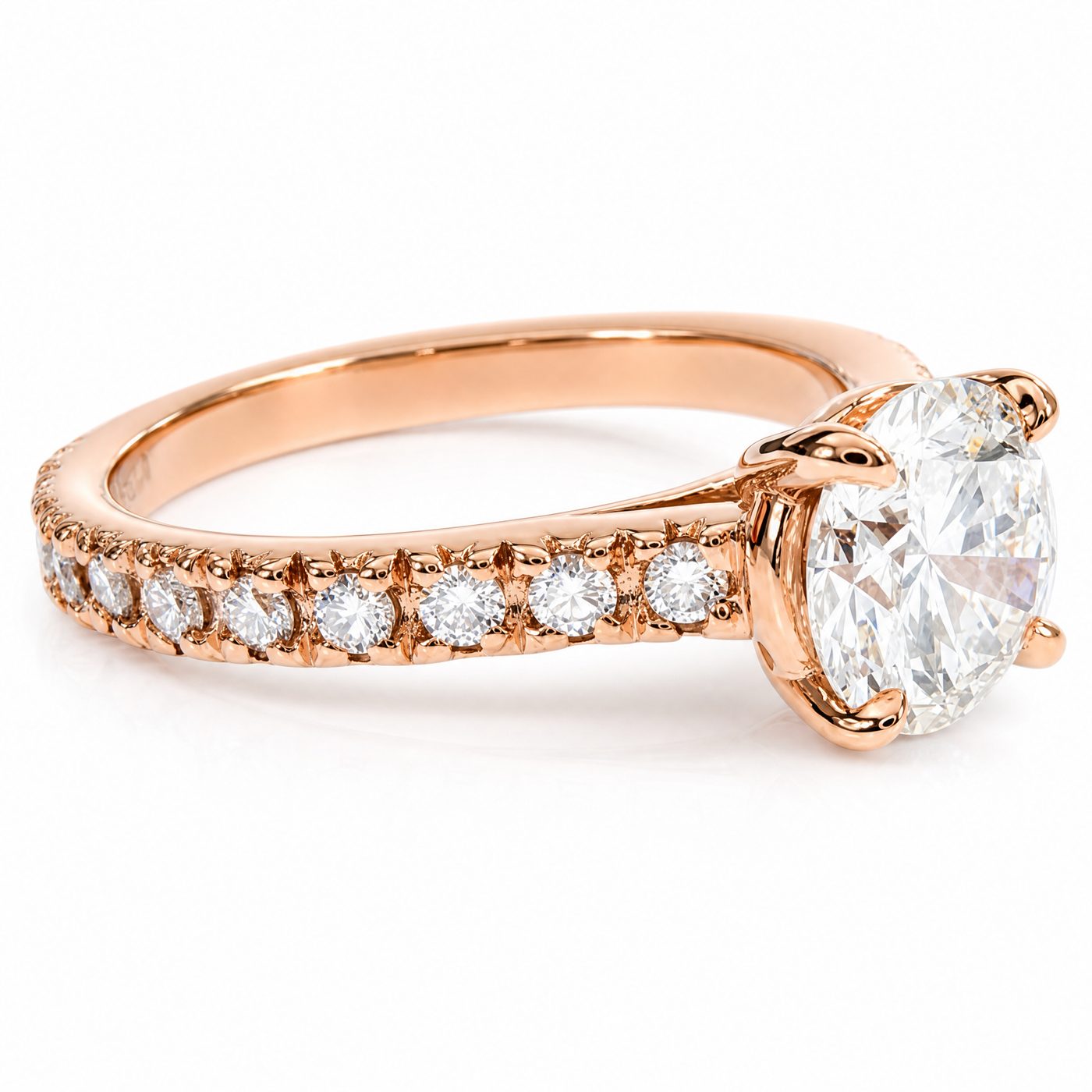 Classic Round Engagement Diamond Ring 65076