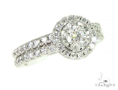 14K Gold Diamond Engagement Ring Bridal Set 65973