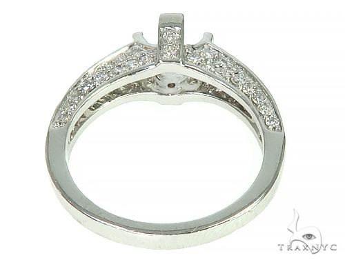 18K White Gold Diamond Semi Mount Engagement Ring 66150