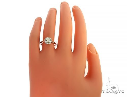 18K White Gold Engagement Diamond Ring 66231