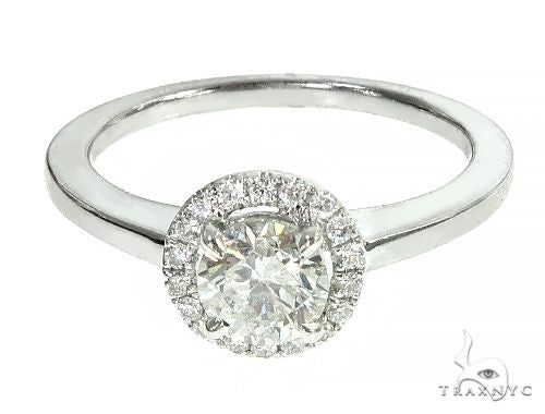 18K White Gold Engagement Diamond Ring 66233