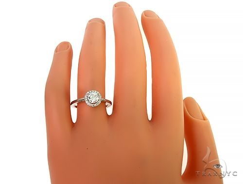 18K White Gold Engagement Diamond Ring 66233