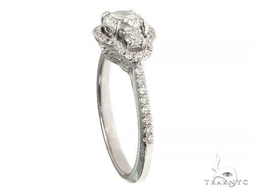 18K White Gold Engagement Diamond Ring 66234