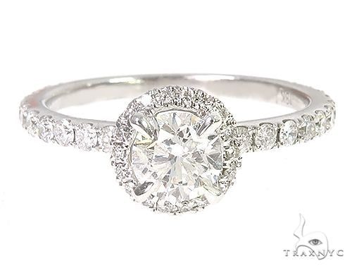 18K White Gold Engagement Diamond Ring 66248