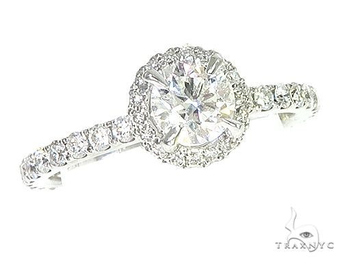 18K White Gold Engagement Diamond Ring 66248