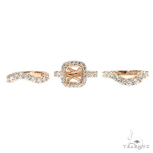 Custom Made Diamond Engagement Ring Set 67171