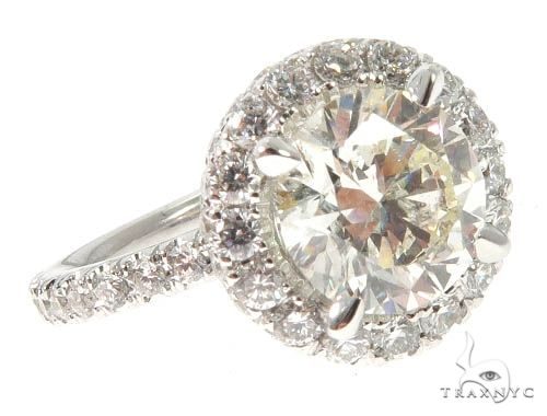 Diamond Engagement Halo Rings Set 64004