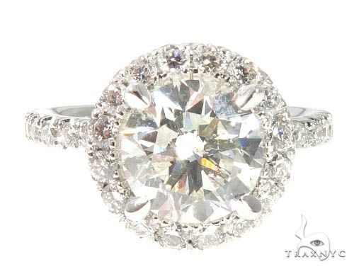 Diamond Engagement Halo Rings Set 64004