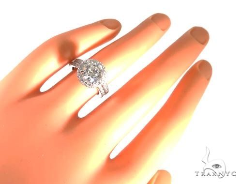 Diamond Engagement Halo Rings Set 64004