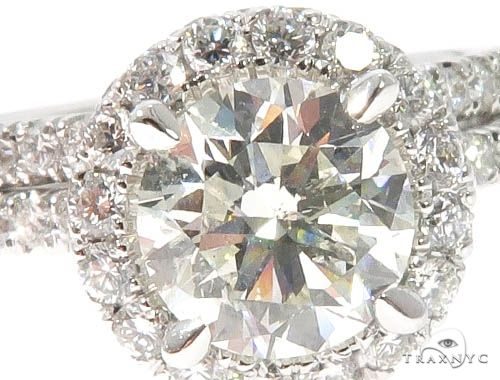 Diamond Engagement Halo Rings Set 64004